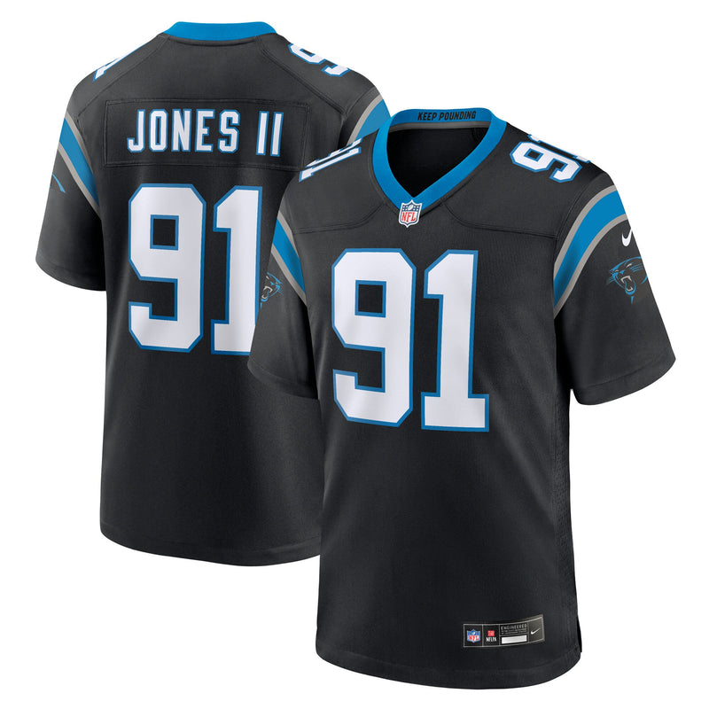 Carolina Panthers Patrick Jones II Nike Black Team Game Jersey