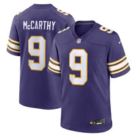 Minnesota Vikings J.J. McCarthy Nike Purple 2nd Alternate Player Game Jersey