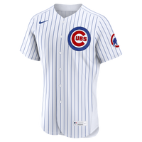 Chicago Cubs Nike White Home Authentic Custom Jersey