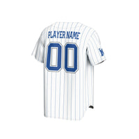 Memphis Tigers GameDay Greats Lightweight Collegiate Baseball Pinstripe NIL Pick-A-Player Fashion Jersey - White