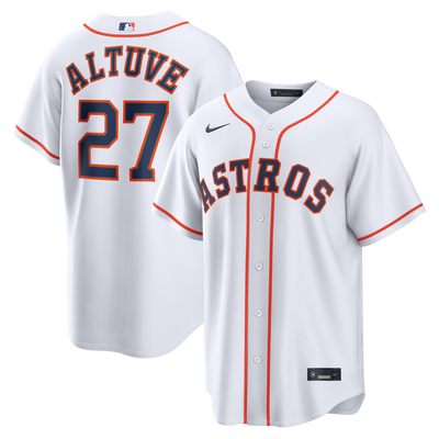 Houston Astros Jose Altuve Nike White Home Replica Jersey