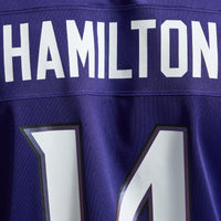 Baltimore Ravens Kyle Hamilton Nike Purple Team Game Jersey