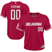 Oklahoma Sooners GameDay Greats NIL Pick-A-Player Lightweight Baseball Jersey - Crimson