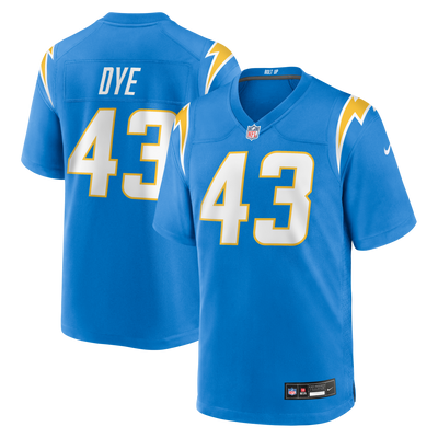 Los Angeles Chargers Troy Dye Nike Powder Blue Game Jersey