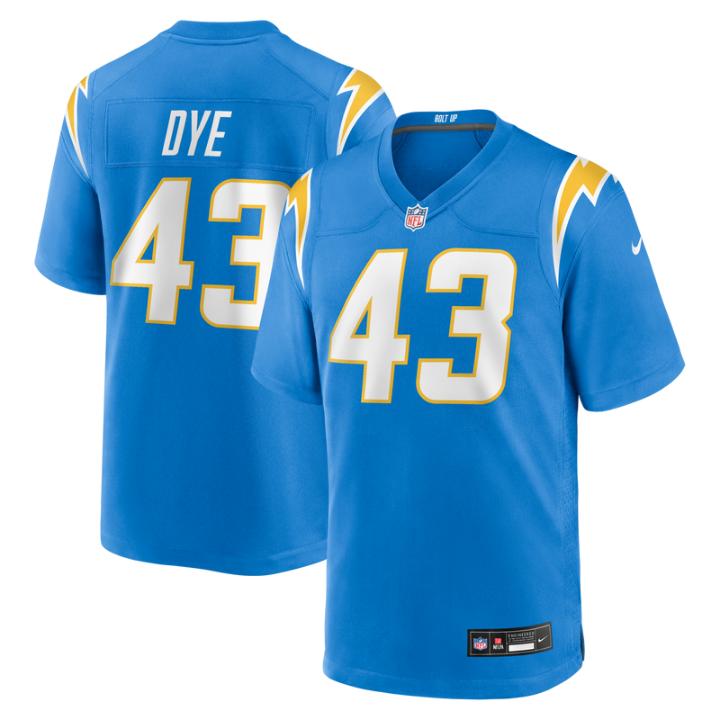Los Angeles Chargers Troy Dye Nike Powder Blue Game Jersey