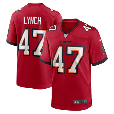 Tampa Bay Buccaneers John Lynch Nike Red Retired Player Game Jersey