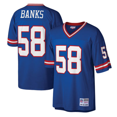 New York Giants Carl Banks Mitchell & Ness Royal Legacy Replica Jersey