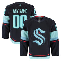 Seattle Kraken Fanatics Navy Home Authentic Pro Custom Jersey