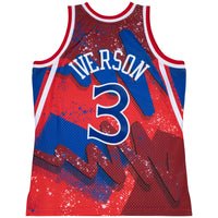Philadelphia 76ers Hyper Hoops Swingman Jersey - Allen Iverson By Mitchell & Ness - Scarlett -