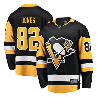 Pittsburgh Penguins Caleb Jones Fanatics Black Home Breakaway Jersey