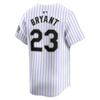 Colorado Rockies Kris Bryant Nike White Home Limited Player Jersey