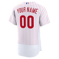 Philadelphia Phillies Nike White Home Authentic Custom Jersey