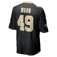 New Orleans Saints Zach Wood Nike Black Game Jersey