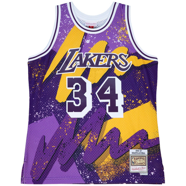 Los Angeles Lakers Hyper Hoops Swingman Jersey - Shaquille O'Neal By Mitchell & Ness - Dark Purple -