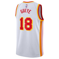 Atlanta Hawks Nike Association Edition Swingman Jersey - White - Mouhamed Gueye -