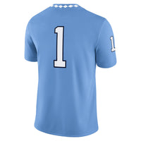 #1 North Carolina Tar Heels Jordan Brand Game Jersey - Carolina Blue