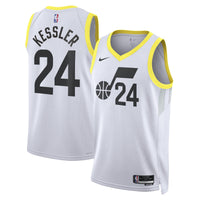 Utah Jazz Nike Association Edition Swingman Jersey - White - Walker Kessler -