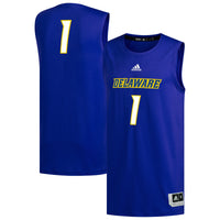 #1 Delaware Fightin' Blue Hens adidas Replica Basketball Jersey - Royal