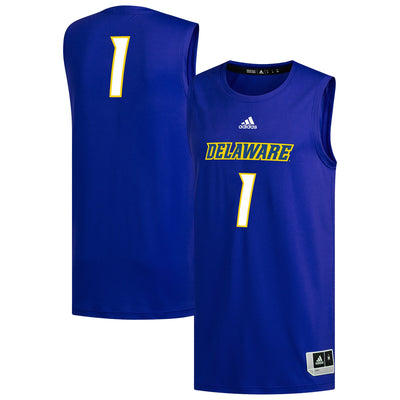 #1 Delaware Fightin' Blue Hens adidas Replica Basketball Jersey - Royal
