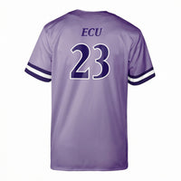 ECU Pirates adidas Replica Baseball Jersey - Purple