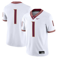 #1 Florida State Seminoles Nike Game Jersey - White