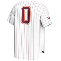 GameDay Greats #0 White Virginia Tech Hokies Lightweight Baseball Fashion Jersey