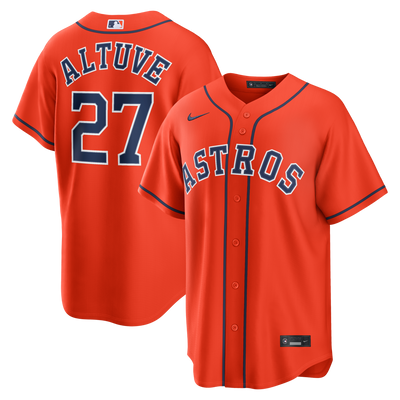 Houston Astros Jose Altuve Nike Orange Alternate Replica Jersey