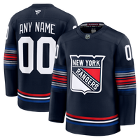 New York Rangers Fanatics Navy Alternate Premium Custom Jersey