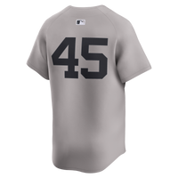 New York Yankees Gerrit Cole Nike Gray Road Limited Player Jersey