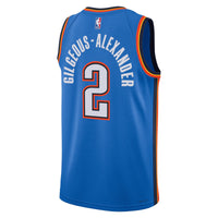 Oklahoma City Thunder Nike Icon Edition Swingman Jersey - Blue - Shai Gilgeous-Alexander