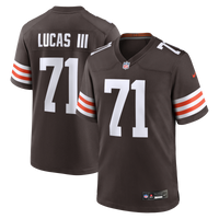 Cleveland Browns Cornelius Lucas Nike Brown Team Game Jersey