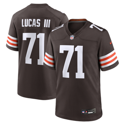 Cleveland Browns Cornelius Lucas Nike Brown Team Game Jersey