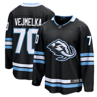 Utah Mammoth Karel Vejmelka Fanatics Black Home Breakaway Jersey