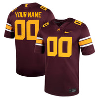 Minnesota Golden Gophers Nike Custom Football Game Jersey - Maroon