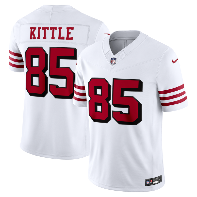 San Francisco 49ers George Kittle Nike White Alternate Vapor F.U.S.E. Stitched Limited Jersey