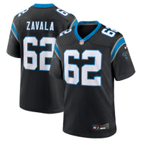Carolina Panthers Chandler Zavala Nike Black Game Jersey