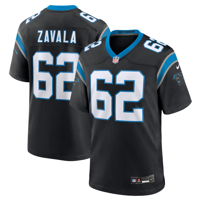 Carolina Panthers Chandler Zavala Nike Black Game Jersey