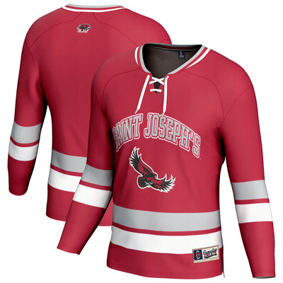 Saint Joseph's Hawks GameDay Greats Spirit Hockey Jersey - Crimson