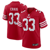San Francisco 49ers Roger Craig Nike Scarlet Team Retired Game Jersey