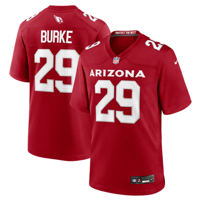 Arizona Cardinals Denzel Burke Nike Cardinal Team Game Jersey
