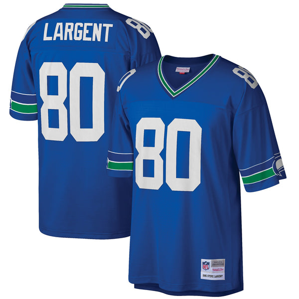 Seattle Seahawks Steve Largent Mitchell & Ness Royal Big & Tall 1985 Retired Player Replica Jersey