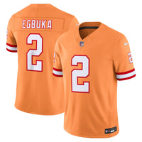 Tampa Bay Buccaneers Emeka Egbuka Nike Creamsicle Alternate Vapor F.U.S.E. Stitched Limited Jersey