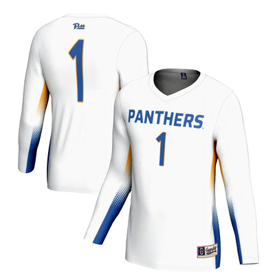 #1 Pitt Panthers GameDay Greats Lightweight Volleyball Jersey - White