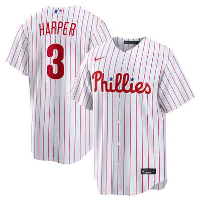 Philadelphia Phillies Bryce Harper Nike White Home Replica Jersey