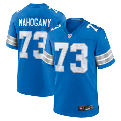 Detroit Lions Christian Mahogany Nike Blue Team Game Jersey