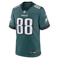 Philadelphia Eagles Dallas Goedert Nike Midnight Green Team Game Jersey