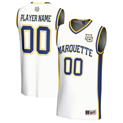 Marquette Golden Eagles GameDay Greats Lightweight Collegiate Basketball NIL Pick-A-Player Fashion Jersey - White