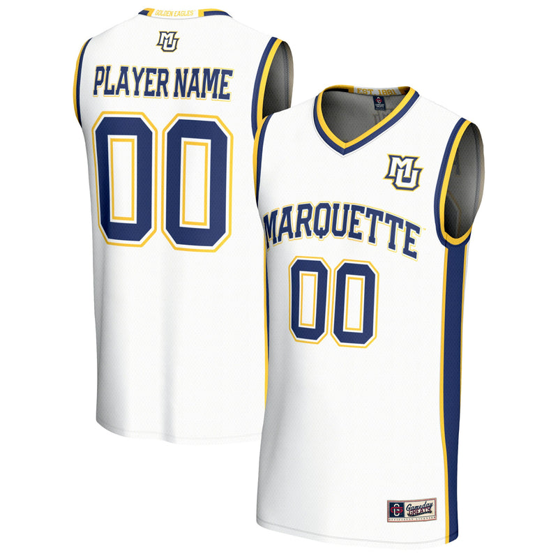 Marquette Golden Eagles GameDay Greats Lightweight Collegiate Basketball NIL Pick-A-Player Fashion Jersey - White