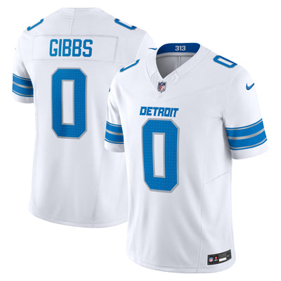 Detroit Lions Jahmyr Gibbs Nike White Vapor F.U.S.E. Limited Jersey