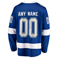 Tampa Bay Lightning Fanatics Blue Home Breakaway Custom Jersey